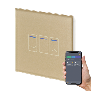 Crystal+ Touch Dimmer WIFI Switch 1G - Brass